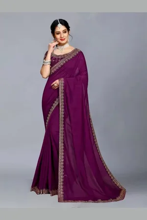 Saadhvi Sequinned Maheshwari Saree