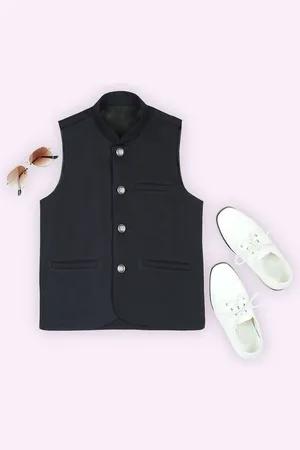 YK Boys Woven Nehru Jackets