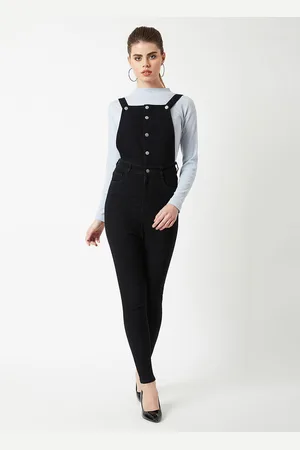 Miss Chase Women Skinny-Fit High Rise Stretchable Denim Dungaree