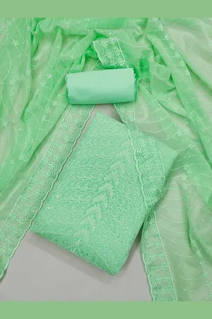 Mitera Women Embroidered Unstitched Dress Material