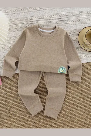 Little Surprise Box LLP Kids Round Neck Winter Thermal Set