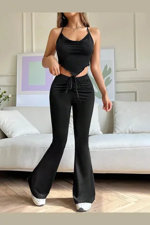 LULU & SKY Women Flared Trousers