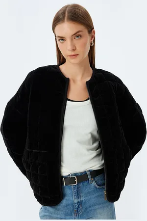 Koton Women Front-Open Zipper Sweater