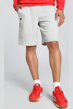 PUMA Men Solid Mid-Rise Regular Fit Knee Length Regular Shorts