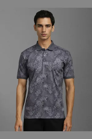 Louis Philippe Men Floral Printed Polo Collar T-shirt