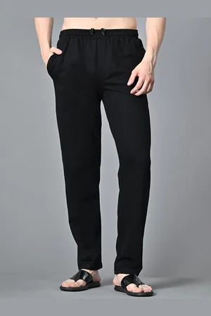 FITINC Men Mid Rise Antimicrobial Breathable Cotton Track Pant