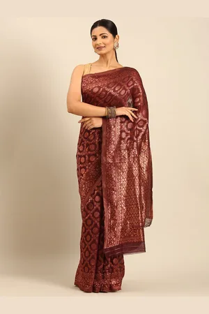 Ishin Woven Design Saree With Blouse Piece