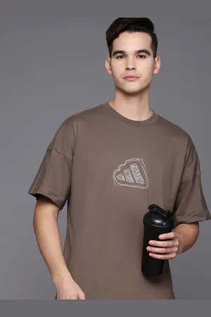 adidas M A Szn S T Printed Drop-Shoulder Sleeves Relaxed Fit Training T-shirt