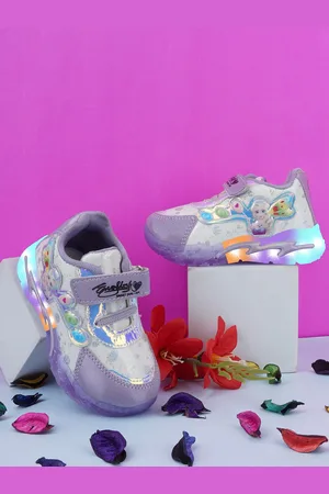 BAESD Girls Printed LED Sneakers