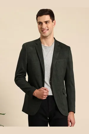 Mast & Harbour Notched Lapel Single-Breasted Checked Blazer