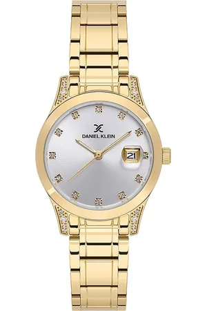 Daniel Klein Women Embellished Dial & Bracelet Style Straps Analogue Watch DK.1.13782-2