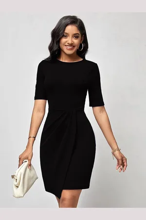 OOMPH Women Round Neck Sheath Dress