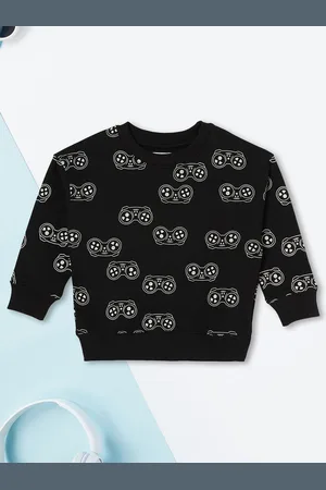 Max Collection Girls Cotton Printed Sweatshirt
