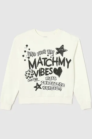 Max Collection Girls Printed Pullover Sweatshirt