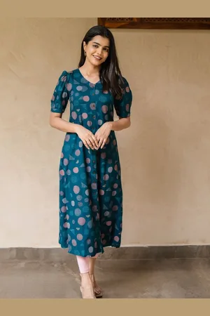 Hay Geometric Printed A-Line Midi Dress