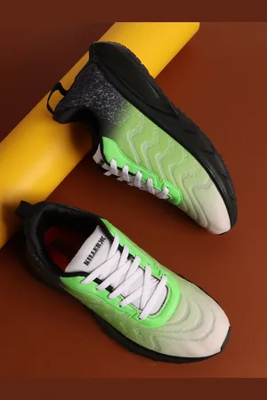 Killer Men Lace-Ups Colourblocked Flyknit Sneakers