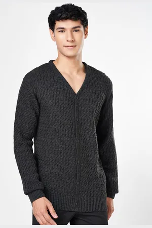Pantaloons Men V-Neck Cardigan