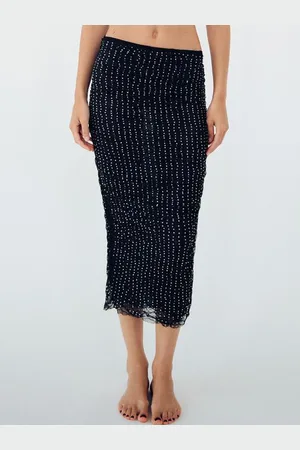 LULU & SKY Women Embellished Sheath Skirt