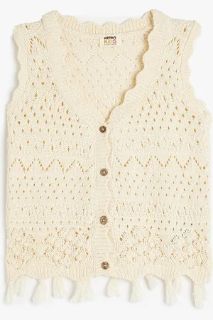 Koton Girls Self Design Cardigan