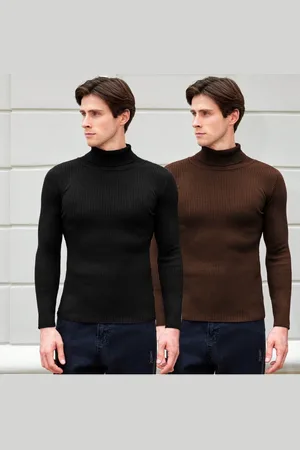 clafoutis Men 2 High Neck Pockets Slim Fit T-shirt