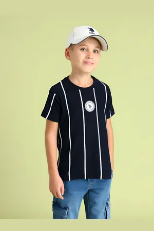 Ralph Lauren Boys Striped Round Neck Cotton T-shirt
