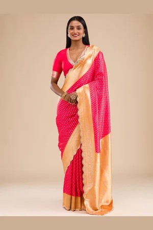 Koskii Woven Design Zari Banarasi Saree