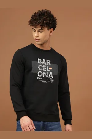 Richlook Men Printed Round Neck Pullover Sweatshirt
