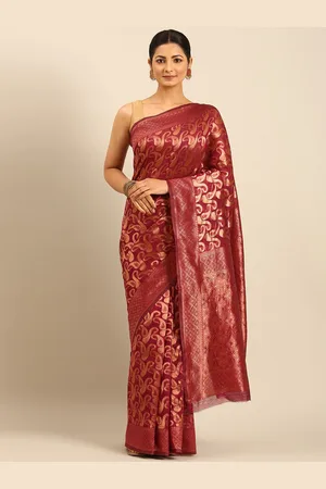 Ishin Woven Design Saree With Blouse Piece