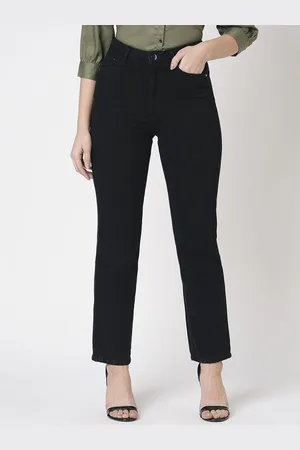 Kraus Women Cotton Relaxed Fit High-Rise Jeans