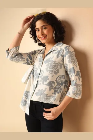 Anouk Floral Printed Shirt Style Top