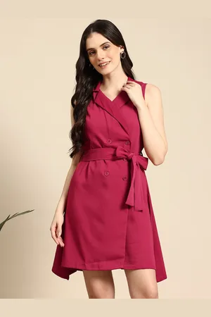 Mast & Harbour Belted Mini Blazer Dress