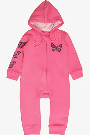 BodyCare Bodycare Girls Printed Cotton Hooded Romper