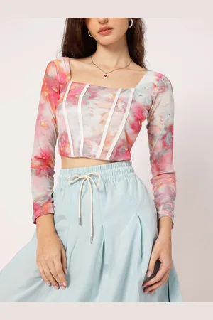 DressBerry Sugar Rush Printed Corset Top