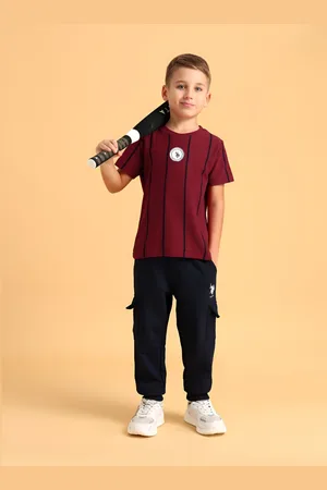 Ralph Lauren Boys Striped Round Neck Cotton T-shirt