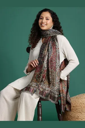 Sangria Women Woven Design Stole