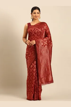 Ishin Woven Design Zari Saree With Blouse Piece