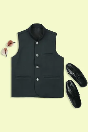 YK Boys Woven Nehru Jackets