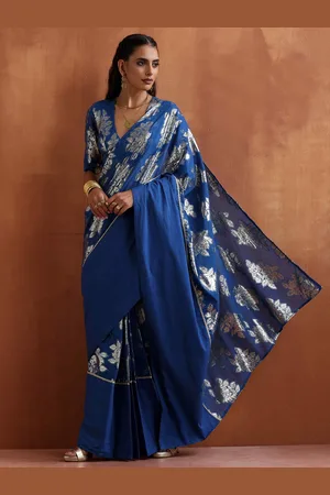 trueBrowns Woven Design Zari Saree