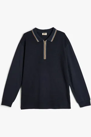 Koton Boys Solid Polo Collar Cotton T-shirt