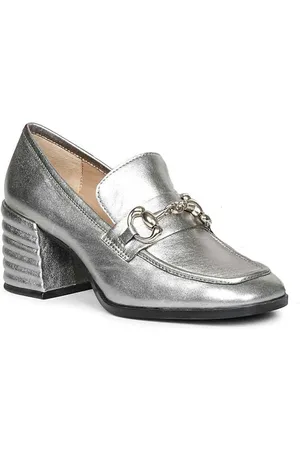 SAINT G. Women Embellished Leather Block Pumps with Bows