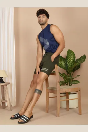 Sweet Dreams Men Mid-Rise Woven Lounge Shorts