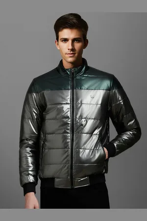 Louis Philippe Men Colourblocked Puffer Jacket