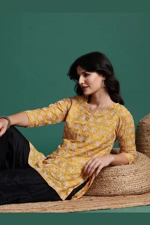 Sangria Floral Embroidered Schiffli Kurta