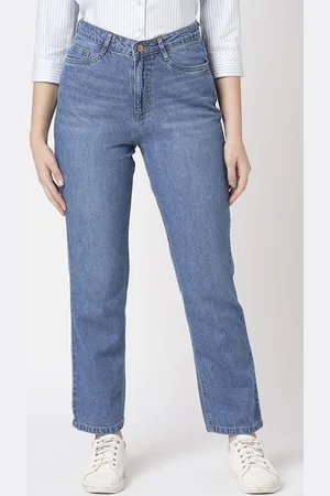Kraus Women Cotton Relaxed Fit High-Rise Jeans