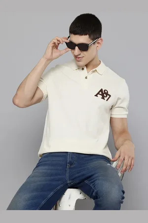 Aeropostale Brand Logo Applique Detailed Polo Collar Pure Cotton T-shirt