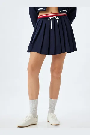 Koton Women Pleated A-Line Mini Skirt