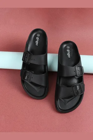 Lifestyle Women Buckled Rubber Sliders