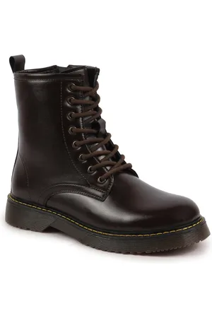 FAUSTO Women High Top Lace Up Regular Boots