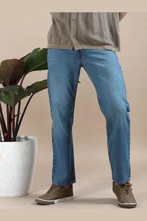 Mast & Harbour Men Comfort Relaxed Fit Light Fade Mid-Rise Jeans