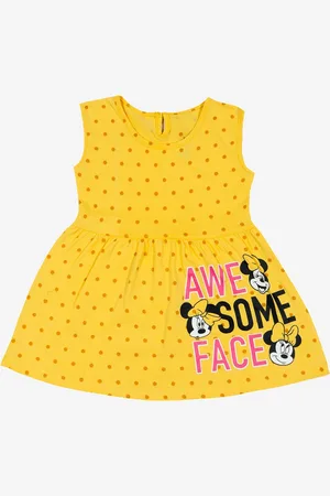 BodyCare Girls Polka Dot Print Fit & Flare Dress